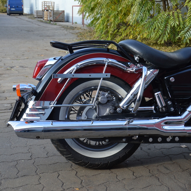 Ramy wsporcze do kufrów z oparciem HONDA VT1100 C3 Aero chrom