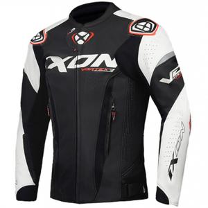 Skórzana kurtka motocyklowa IXON Vortex 3 czarno-biała