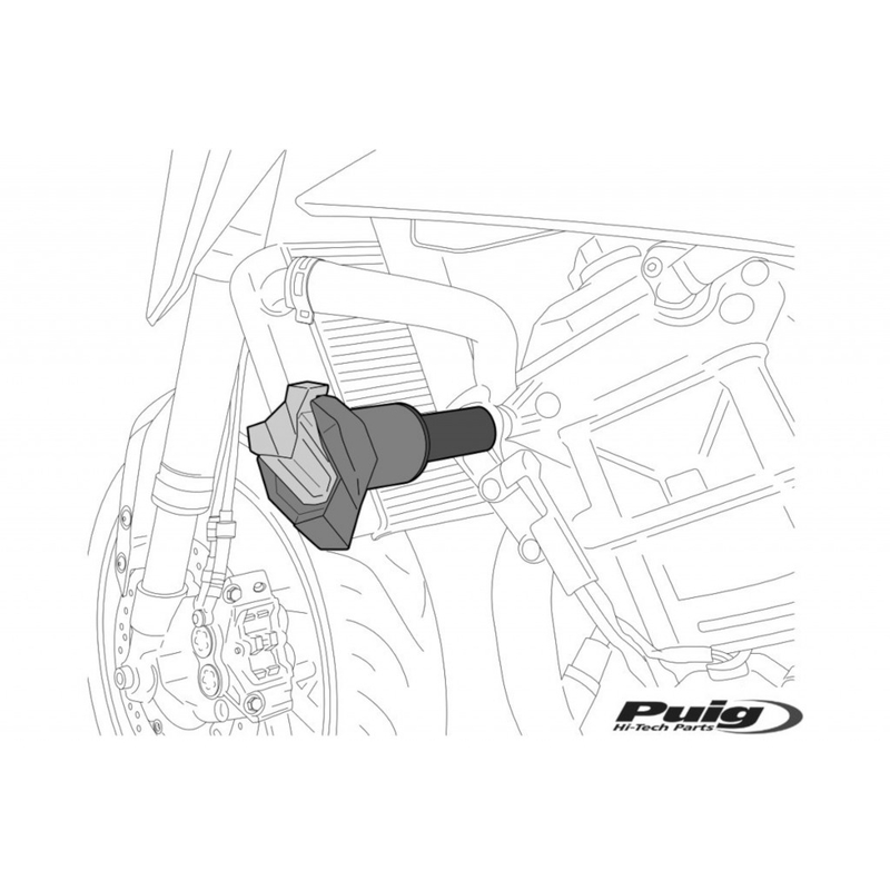 Frame sliders PUIG R19 black