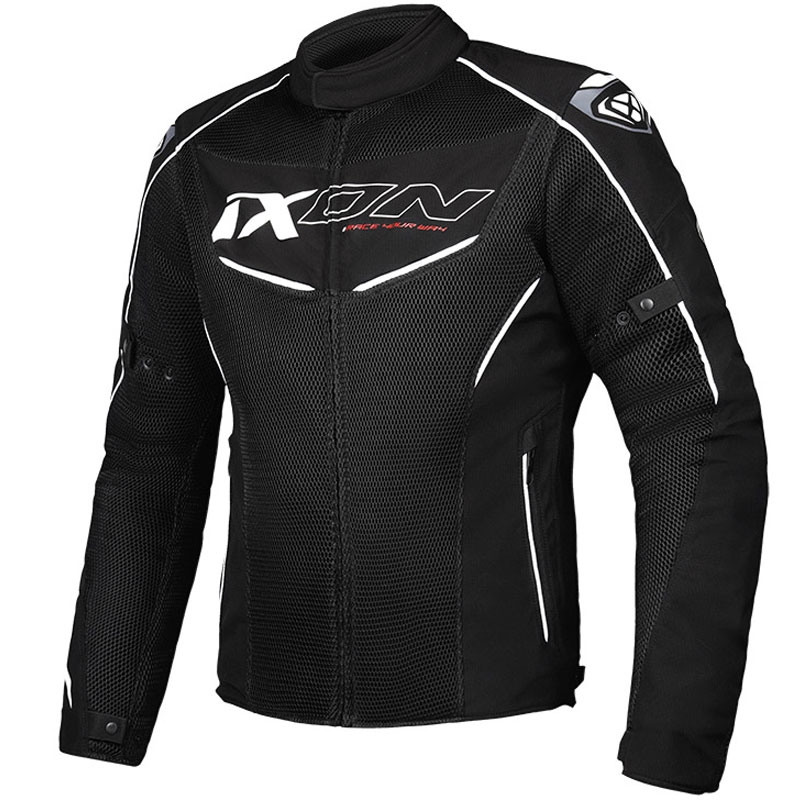 Kurtka motocyklowa IXON Flicker czarno-biała