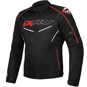 Kurtka motocyklowa IXON Flicker czarno-biało-czerwona