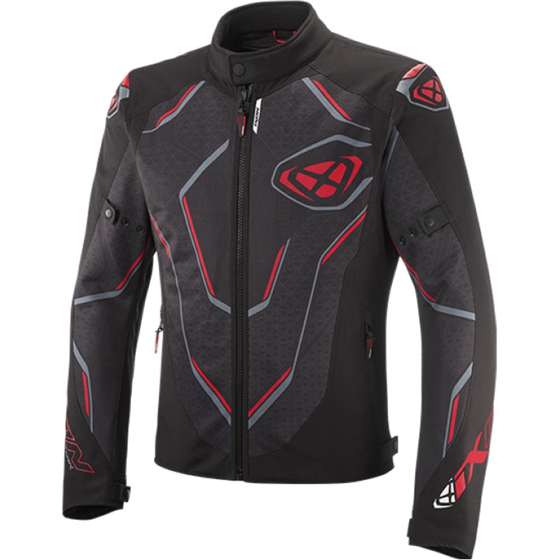 Kurtka motocyklowa IXON Demoniak czarno-czerwona