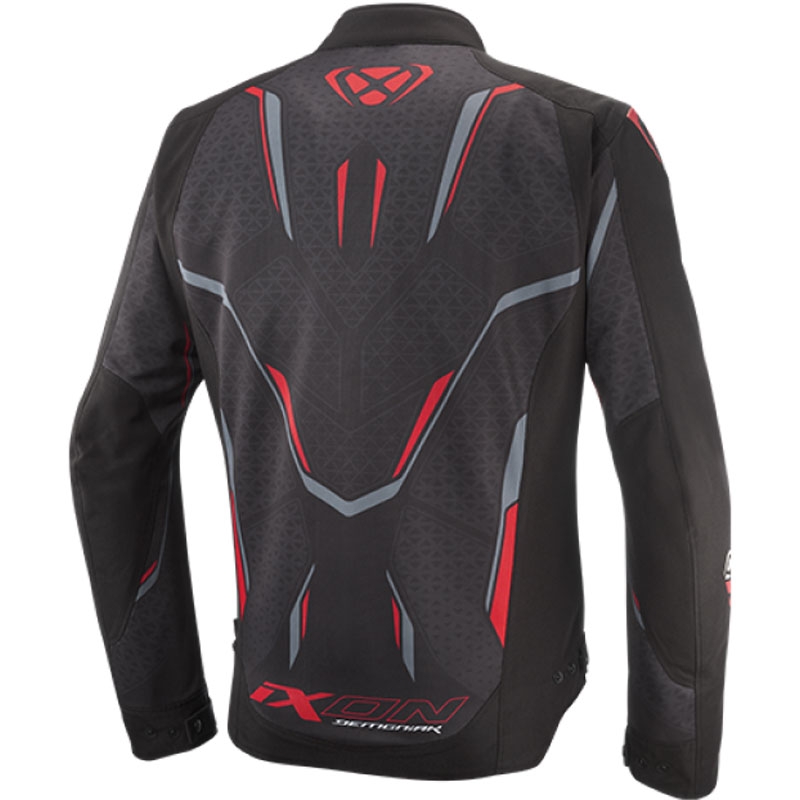 Kurtka motocyklowa IXON Demoniak czarno-czerwona