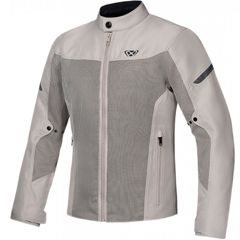 Kurtka motocyklowa IXON Fresh Slim w kolorze szaro-beżowym