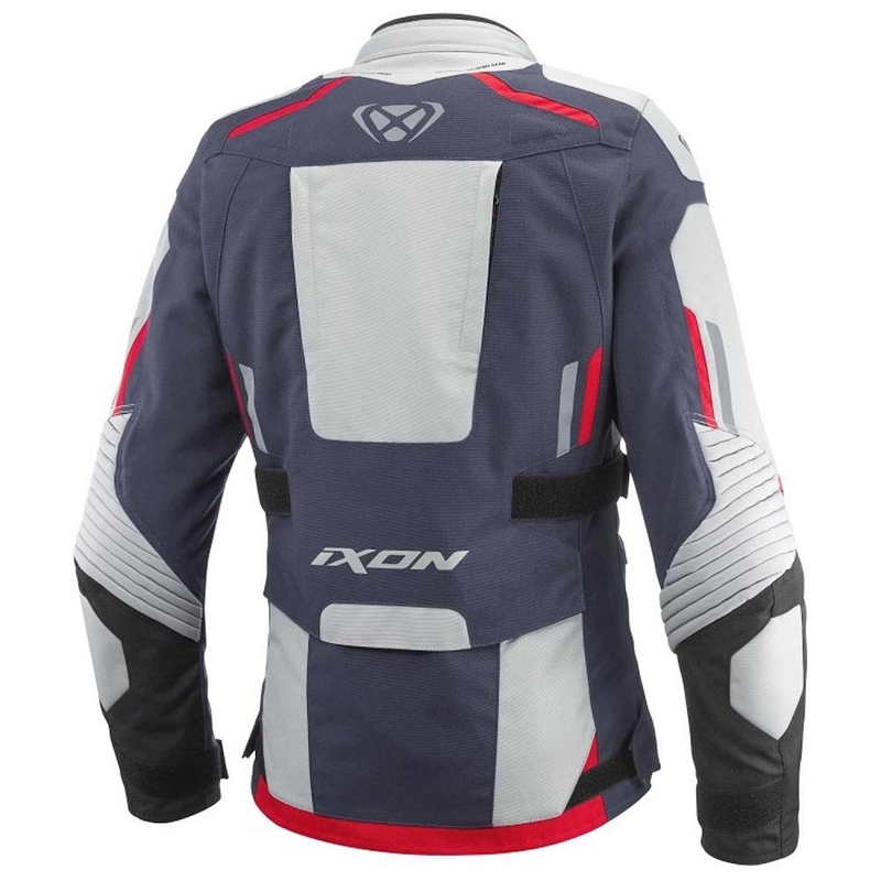 Damska kurtka motocyklowa IXON Midgard w kolorze szaro-niebiesko-czarnym