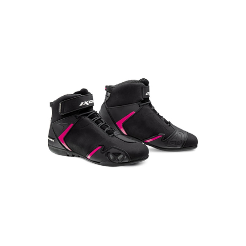 Damskie buty motocyklowe IXON Gambler WP czarno-różowe