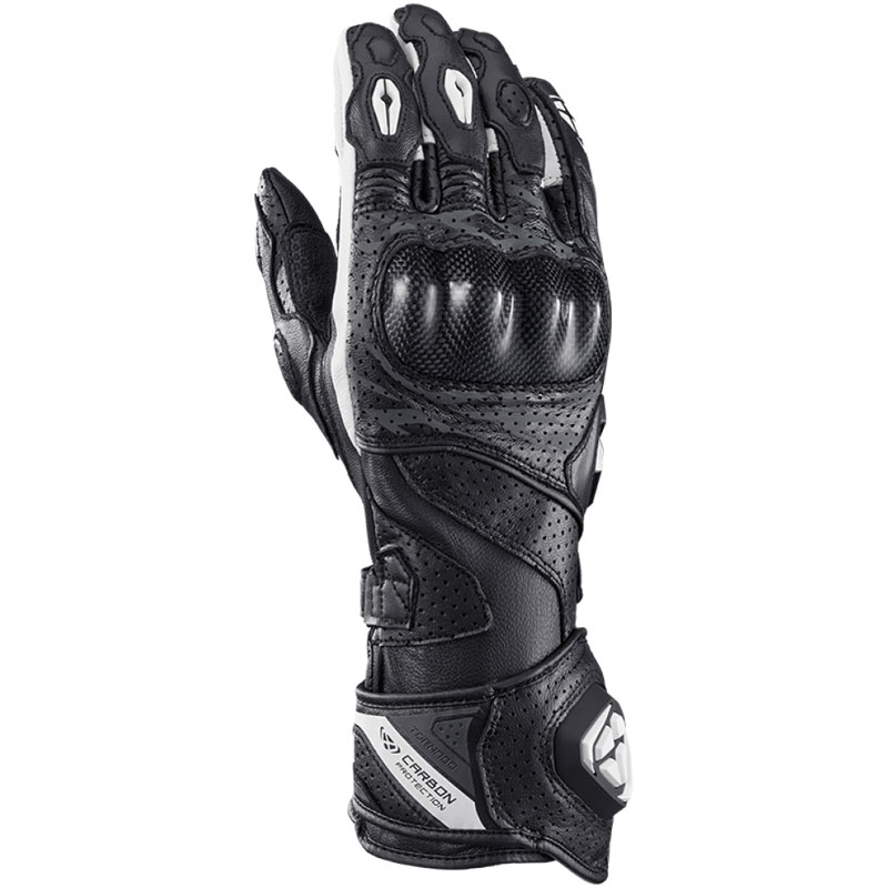 Rękawiczki motocyklowe IXON Tornado Air czarno-białe