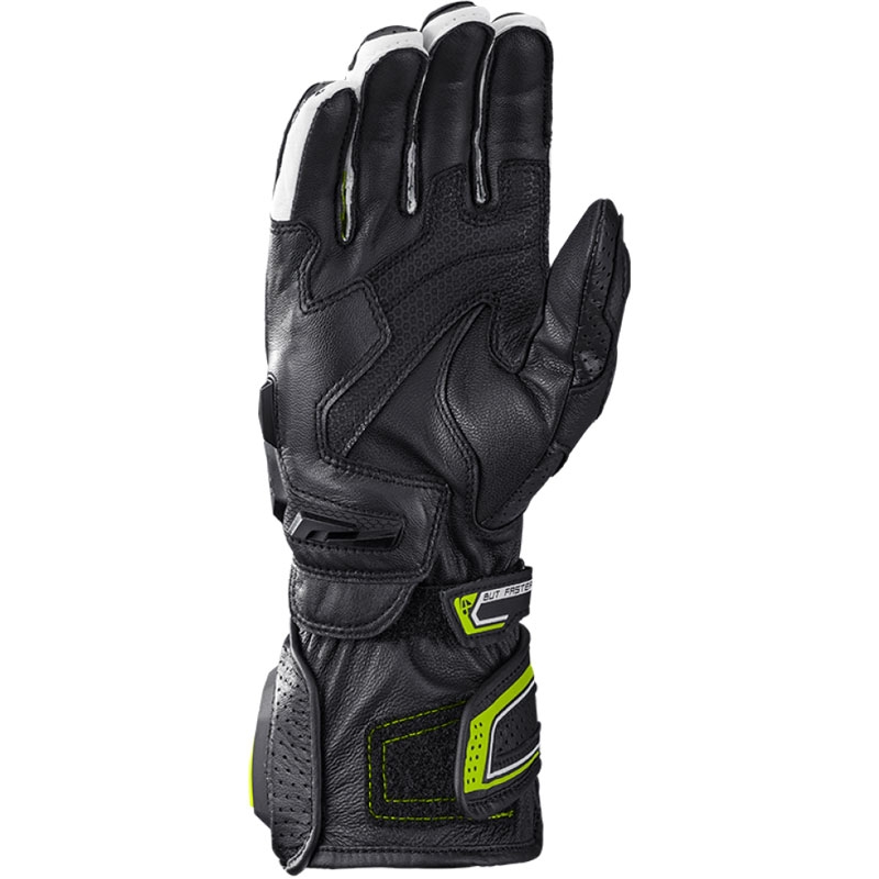 Rękawiczki motocyklowe IXON Tornado Air czarno-biało-fluo żółte