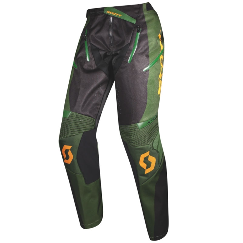 Spodnie motocrossowe SCOTT X-PLORE czarno-zielone