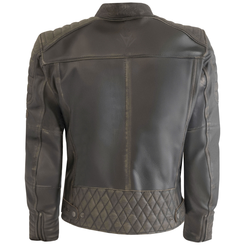 Kurtka motocyklowa RSA Vintage brązowa skórzana