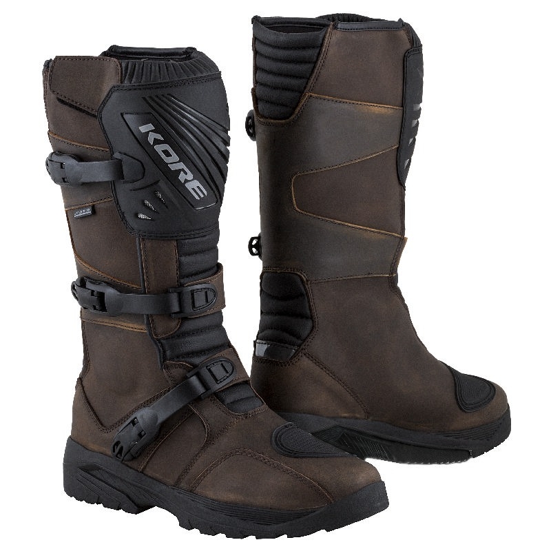 Buty motocyklowe Kore Adventure Long 3.0 brązowe