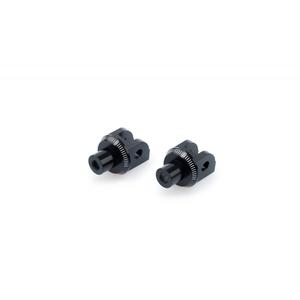 Footpeg adapters PUIG 6338N black