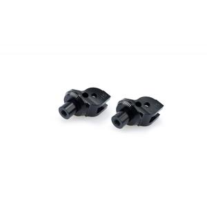Footpeg adapters PUIG 6342N black
