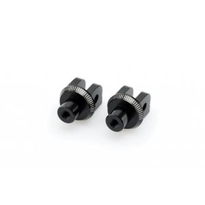 Footpeg adapters PUIG 6344N black
