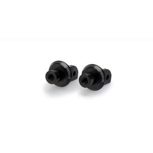 Footpeg adapters PUIG 6997N black