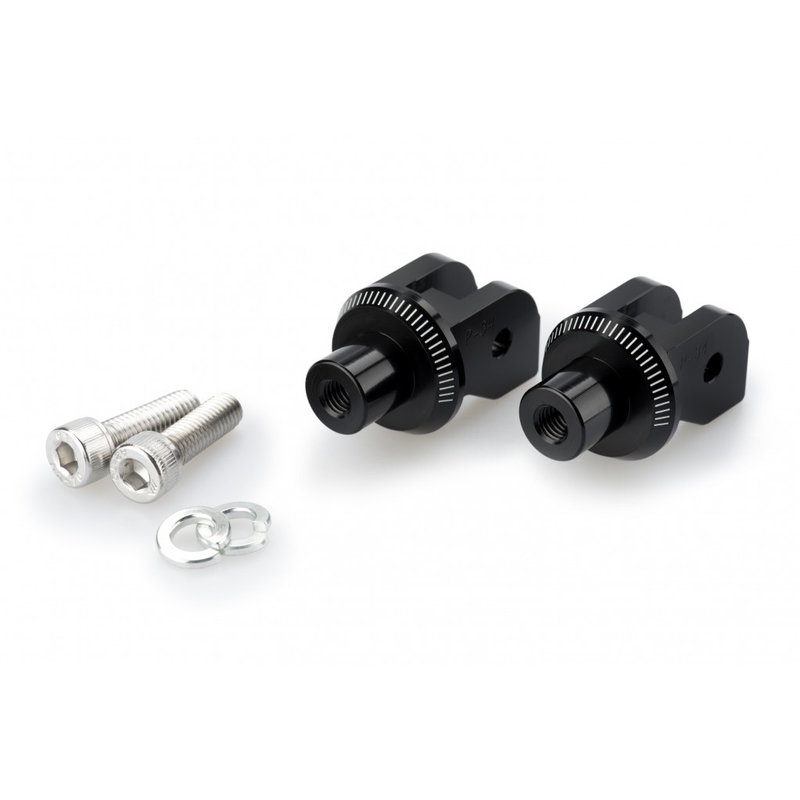 Footpeg adapters PUIG black