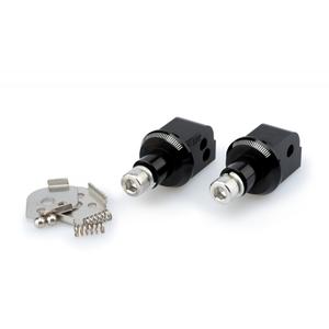 Footpeg adapters PUIG 6645N black