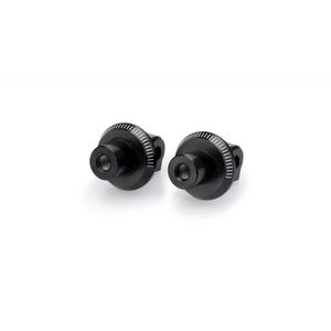 Footpeg adapters PUIG 9495N black