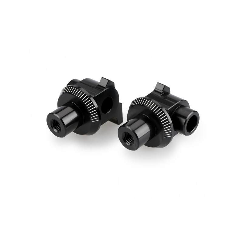 Footpeg adapters PUIG black for YAMAHA XTZ 700 Tenere 700 2019-2026