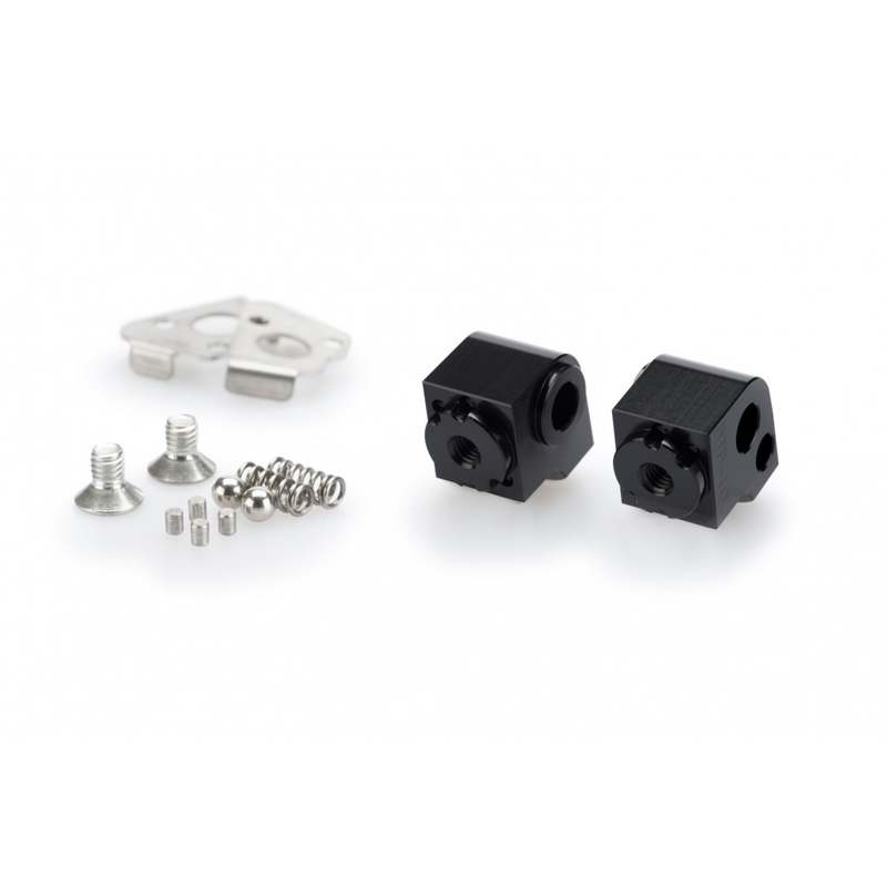 Footpeg adapters PUIG adjustable black