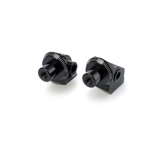 Footpeg adapters PUIG 9471N black