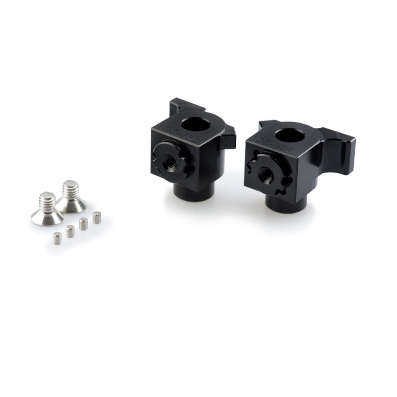 Footpeg adapters PUIG black for YAMAHA XTZ 700 Tenere 700 2019-2026