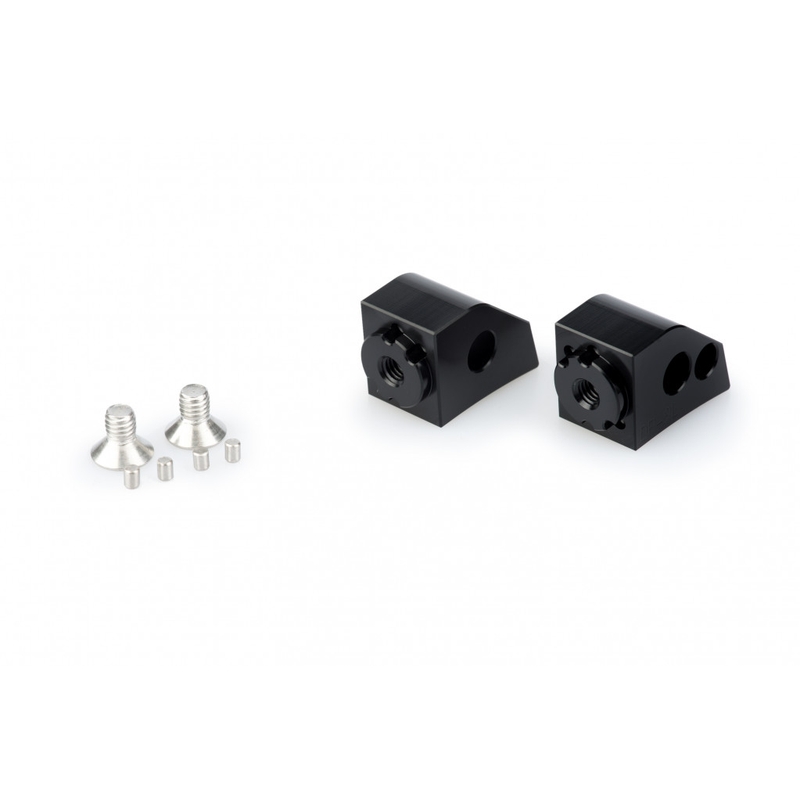Footpeg adapters PUIG black