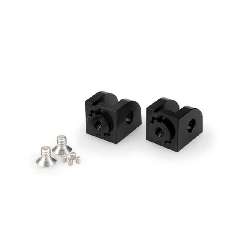 Footpeg adapters PUIG adjustable black