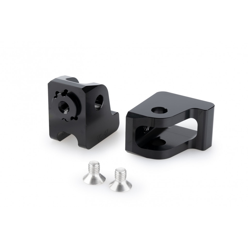 Footpeg adapters PUIG adjustable black