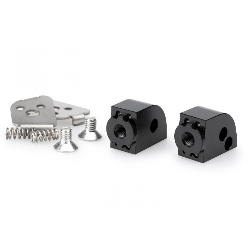 Footpeg adapters PUIG black