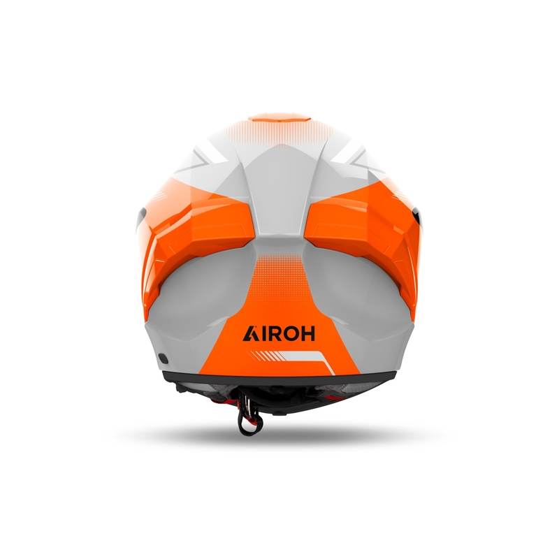 Airoh MATRYX Szeroki kask motocyklowy integralny błyszczący pomarańczowy