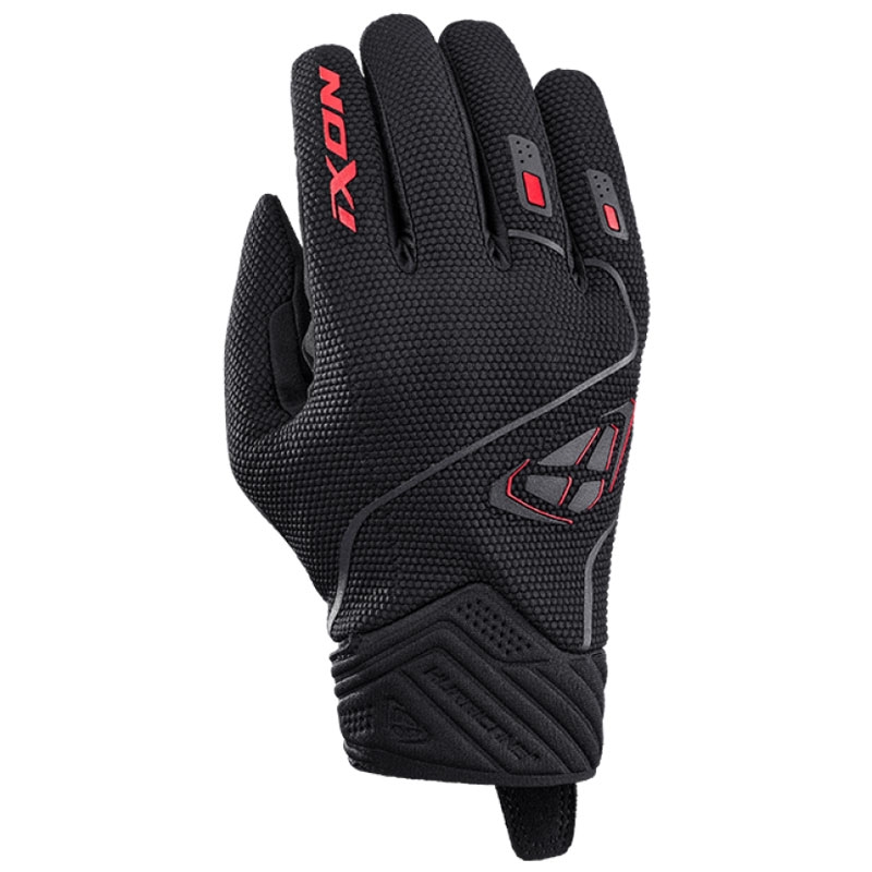 Rękawice motocyklowe IXON Hurricane 2 czarno-czerwone