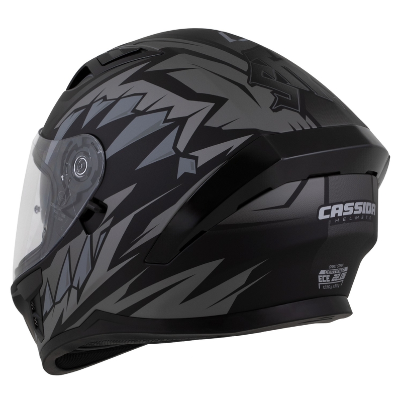 Kask integralny Cassida Orbit Strix matowy czarno-szary