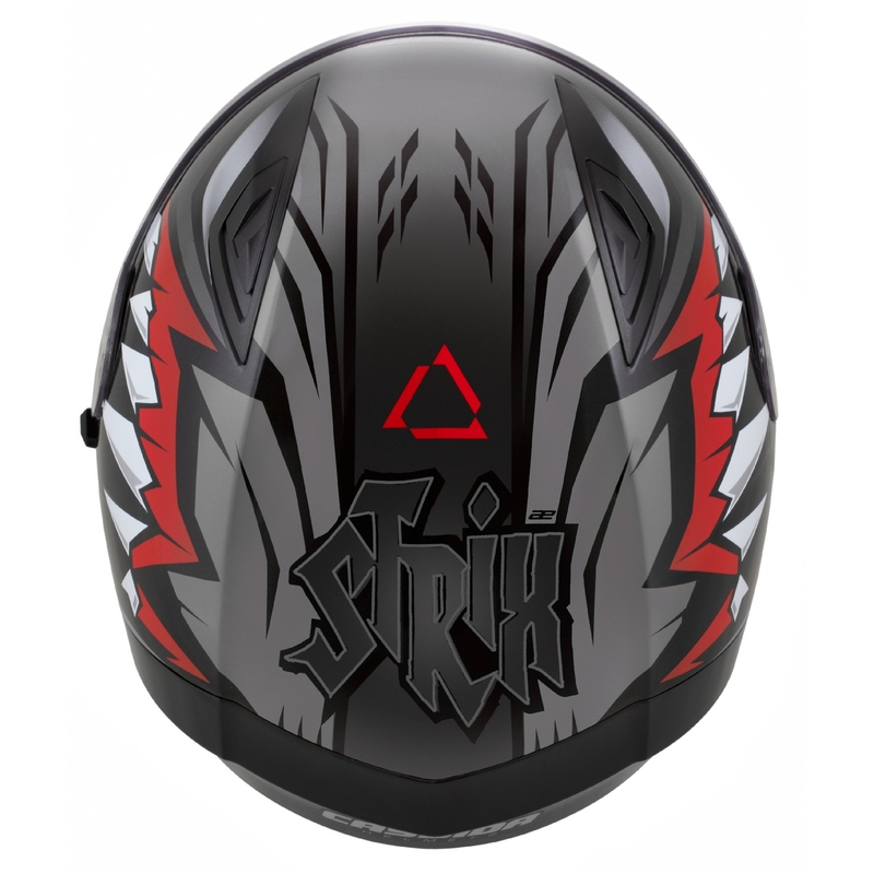 Cassida Orbit Strix kask integralny czerwono-szaro-biało-czarny