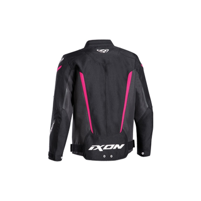 Kurtka motocyklowa dziecięca IXON Striker czarno-różowa