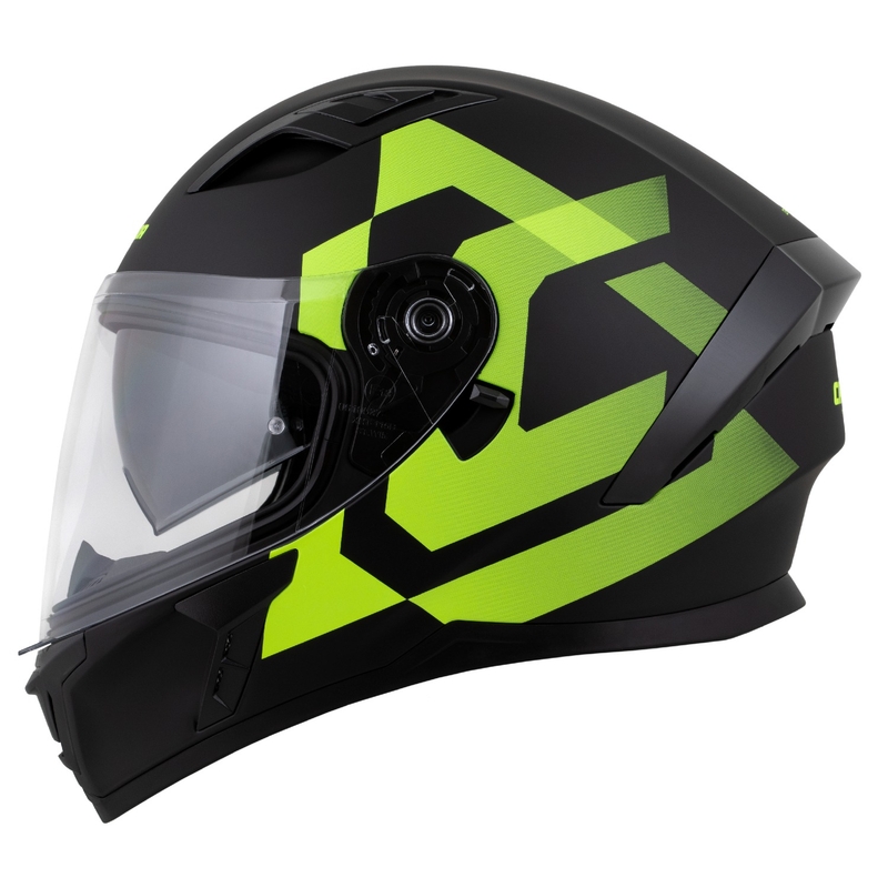 Kask integralny Cassida Orbit Grind matowy czarny-fluorescencyjny żółty