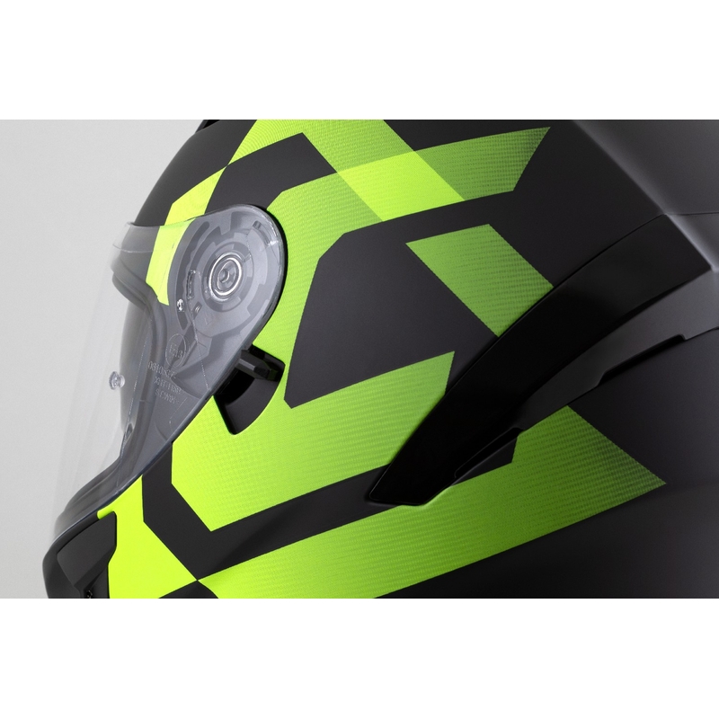 Kask integralny Cassida Orbit Grind matowy czarny-fluorescencyjny żółty