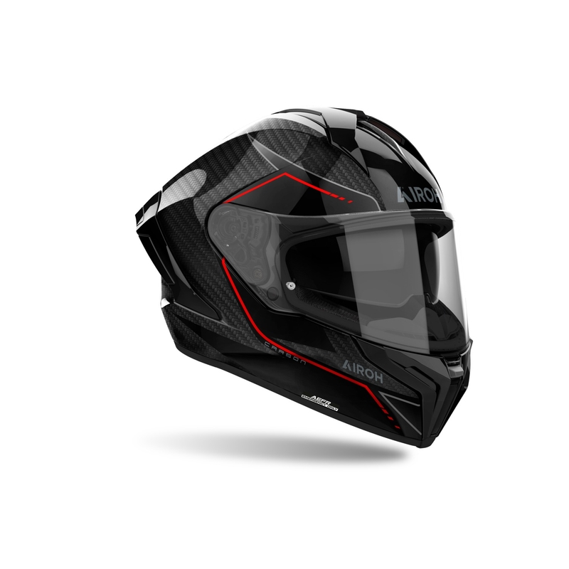 Kask motocyklowy integralny Airoh MATRYX Carbon czarny błyszczący