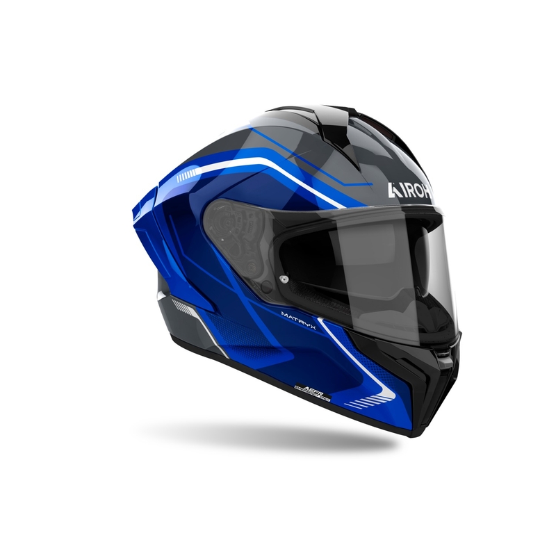 Airoh MATRYX Szeroki kask motocyklowy integralny niebieski