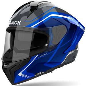 Airoh MATRYX Szeroki kask motocyklowy integralny niebieski