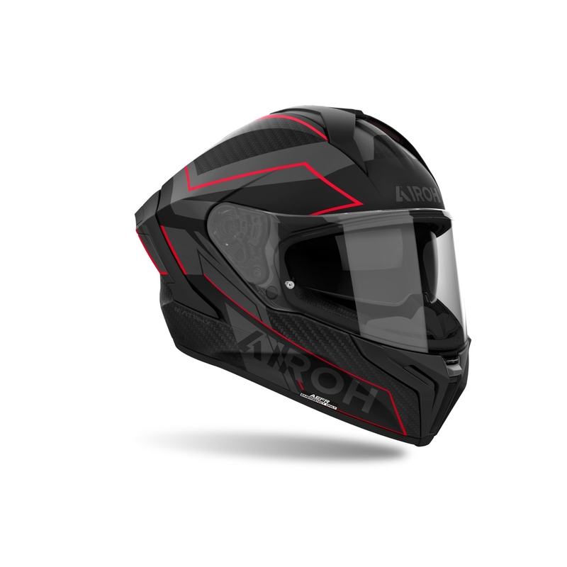 Kask motocyklowy integralny Airoh MATRYX Sentinel matowoczerwony