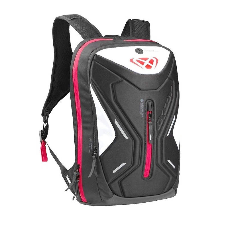 Plecak motocyklowy IXON R-Laser 25 l czarno-biało-czerwony