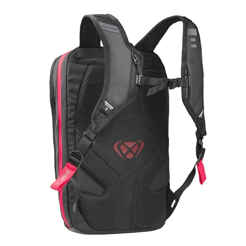 Plecak motocyklowy IXON R-Laser 25 l czarno-biało-czerwony