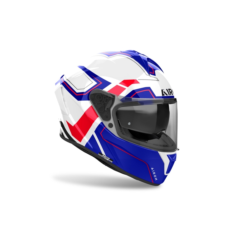 Kask motocyklowy integralny Airoh SPARK 2 Dart błyszczący niebiesko-czerwony