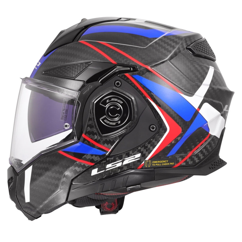 Kask motocyklowy LS2 FF901 Advant XC Future II biało-niebieski