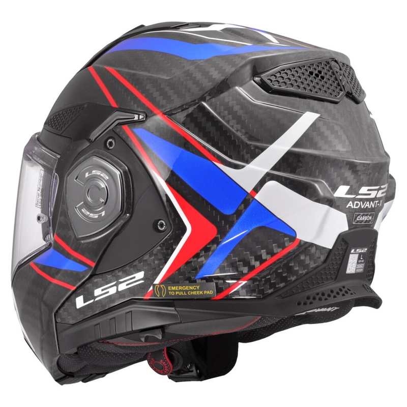 Kask motocyklowy LS2 FF901 Advant XC Future II biało-niebieski