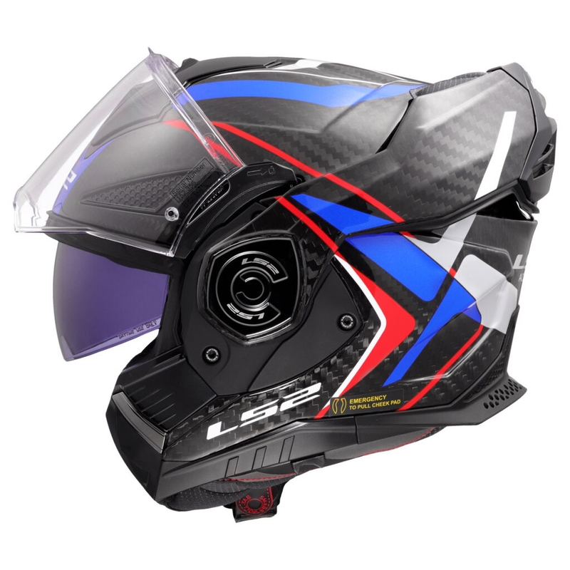 Kask motocyklowy LS2 FF901 Advant XC Future II biało-niebieski