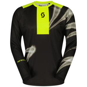 Koszulka motocrossowa SCOTT EVO Dirt czarno-fluo-żółta