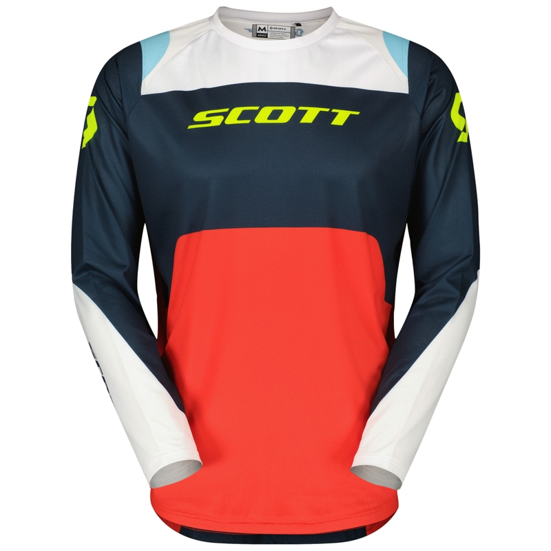 Koszulka motocrossowa SCOTT EVO Race niebiesko-czerwona