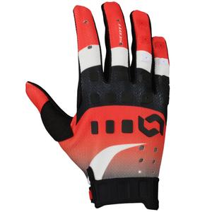Rękawice motocrossowe SCOTT Podium PRO czerwono-czarne